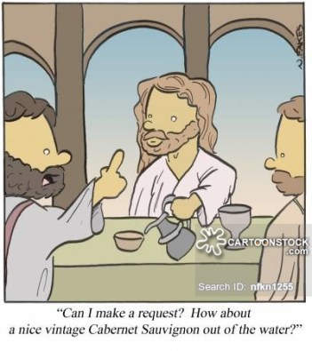 'Can I make a request? How about a nice vintage Cabernet Sauvignon out of the water?'